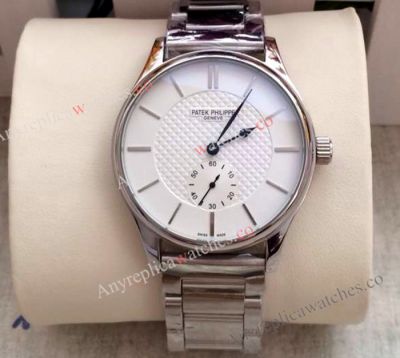 Best Patek Philippe Replica Watches - White Face Stainless Steel Band Quartz Watches